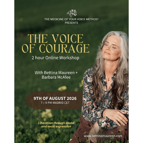 The Medicine of your Voice Method 2 hour Online Workshop | 9th of August 2026 | 7 pm CET