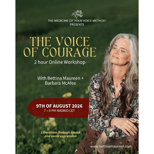 The Medicine of your Voice Method 2 hour Online Workshop | 9th of August 2026 | 7 pm CET