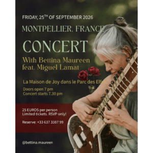 Concert with Bettina Maureen | Friday 25th of September 2026, Montpellier, France