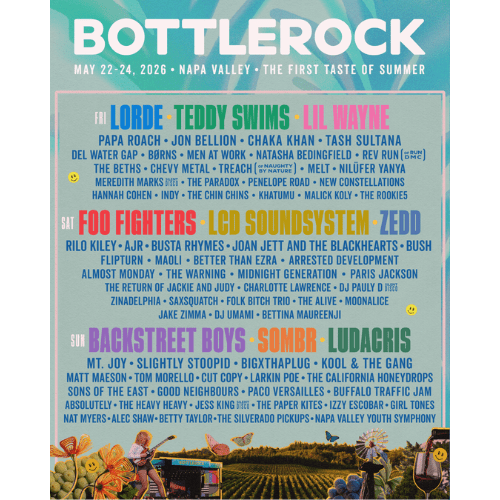 Concert Bettina Maureenji | 22-24 May 2026, Bottle Rock Festival, Napa Valley, CA
