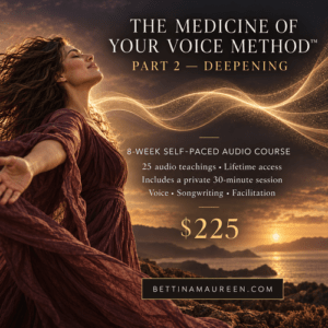 The Medicine of Your Voice Method:   Part 2 - Audio Online Course for Vocal Confidence for the Speaking & Singing Voice!